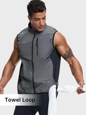 Men's Grey Sleeveless Training Vest